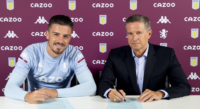 Aston Villa Jack Grealish ile sözleşme imzaladı