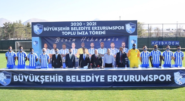 Büyükşehir Belediye Erzurumspor toplu imza töreni