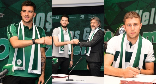 Konyaspor 3 futbolcuyla sözleşme imzaladı