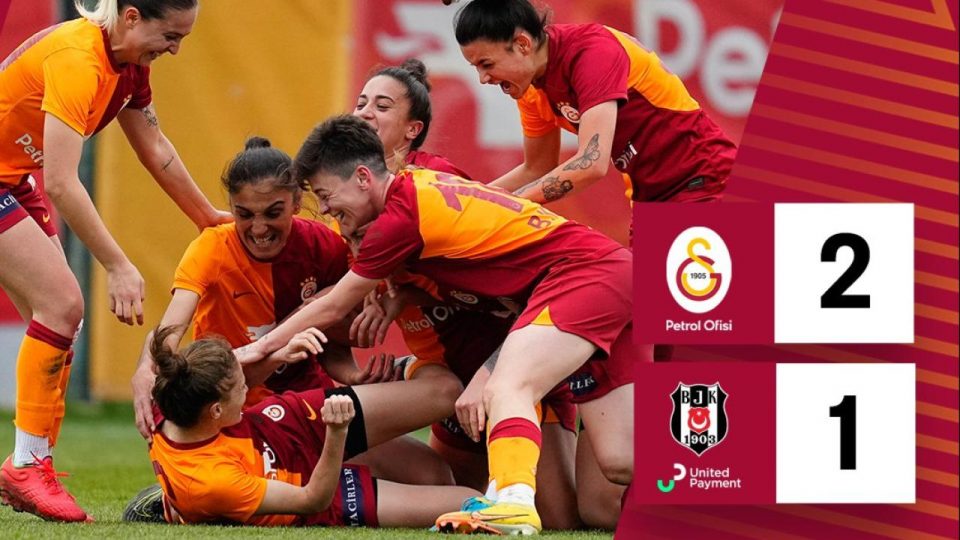 Kadın Futbol Süper Ligi derbiyi kazanan Galatasaray